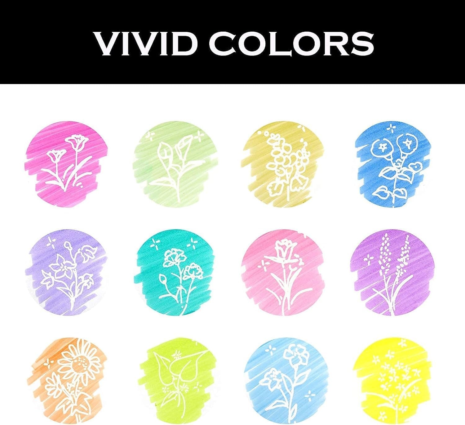 image:imageWRITECH Erasable Highlighters Chisel Tip Smooth Writing No Bleed Double Head Highlighter for Highlighting and Marking Assorted Colors 12 Count12