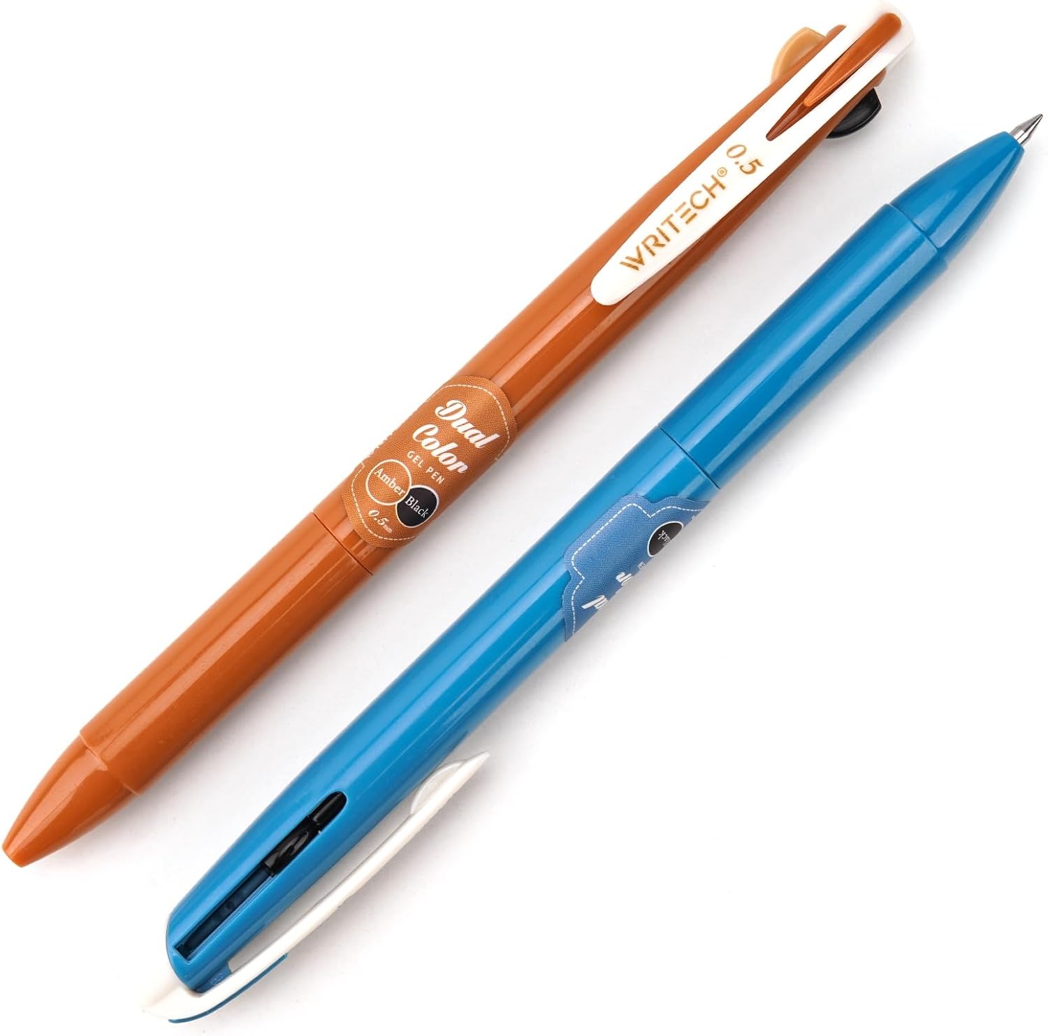 image:imageWRITECH Multi Colored Gel Pens 05mm 2 in 1 Assorted Color Ink Fine Point Tip Aesthetic Retractable Pen Smooth Writing No Bleed For Journaling Coloring Drawing 8ctVintageBlack