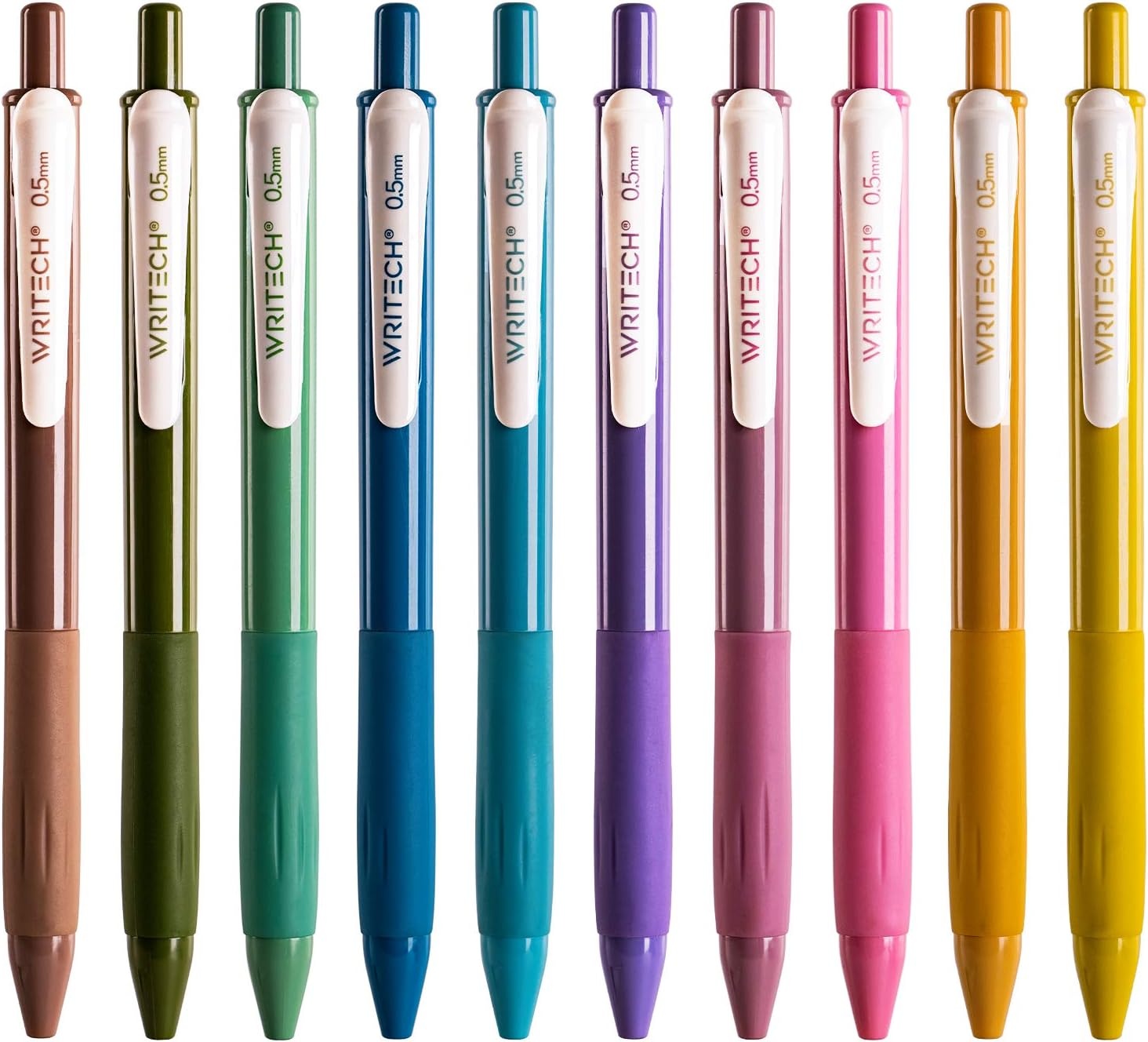 image:imageWRITECH Retractable Gel Pens Quick Dry Ink Pens 05mm Bullet Multicolor For Journaling Drawing Doodling and Notetaking MulticolorM Vintage2