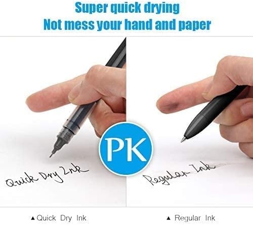 image:imageWRITECH Rolling Ball Pens Quick Dry Ink 05 mm Extra Fine Point Pens 10 Pcs Liquid Ink Pen Rollerball Pens Vintage Color10pack vintage color ink
