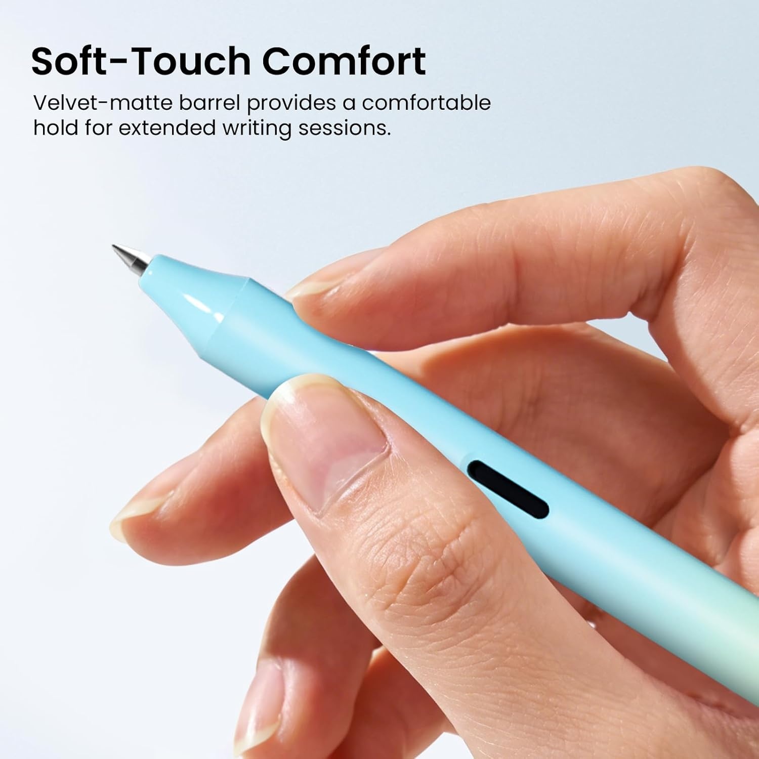 image:imageWritech Retractable Gel Ink Pens 8ct Black Ink 05mm Fine Point Tip Pen Comfort Grip Smooth Writing with Aesthetic Gradient Color Barrel for Journaling Note Taking Sketching No Bleed amp SmearMulticolor