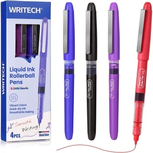 image:imageWRITECH Liquid Ink Rollerball 05mm Extra Fine Point Smooth Writing Quick Dry Roller Pens 8 Assorted Colors for Journaling Drawing amp Sketching Vintage4ct Multicolor