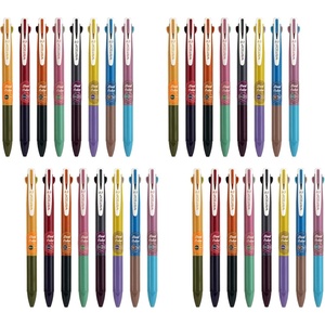 image:imageWRITECH Multi Colored Gel Pens 05mm 2 in 1 Assorted Color Ink Fine Point Tip Aesthetic Retractable Pen Smooth Writing No Bleed For Journaling Coloring Drawing 8ct8 piezas multicolor