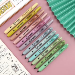image:imageWRITECH Retractable Bible Highlighters Assorted Pastel Colors No Bleed Aesthetic Marker Pen Chisel Tip 12 PackNeutral