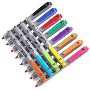 image:imageWRITECH Retractable Permanent Markers Assorted  Fine Point Marker Pen12 Count